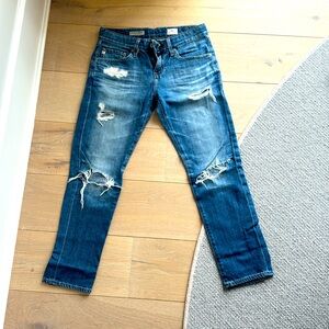 AG denim SO soft straight leg and mid to low rise